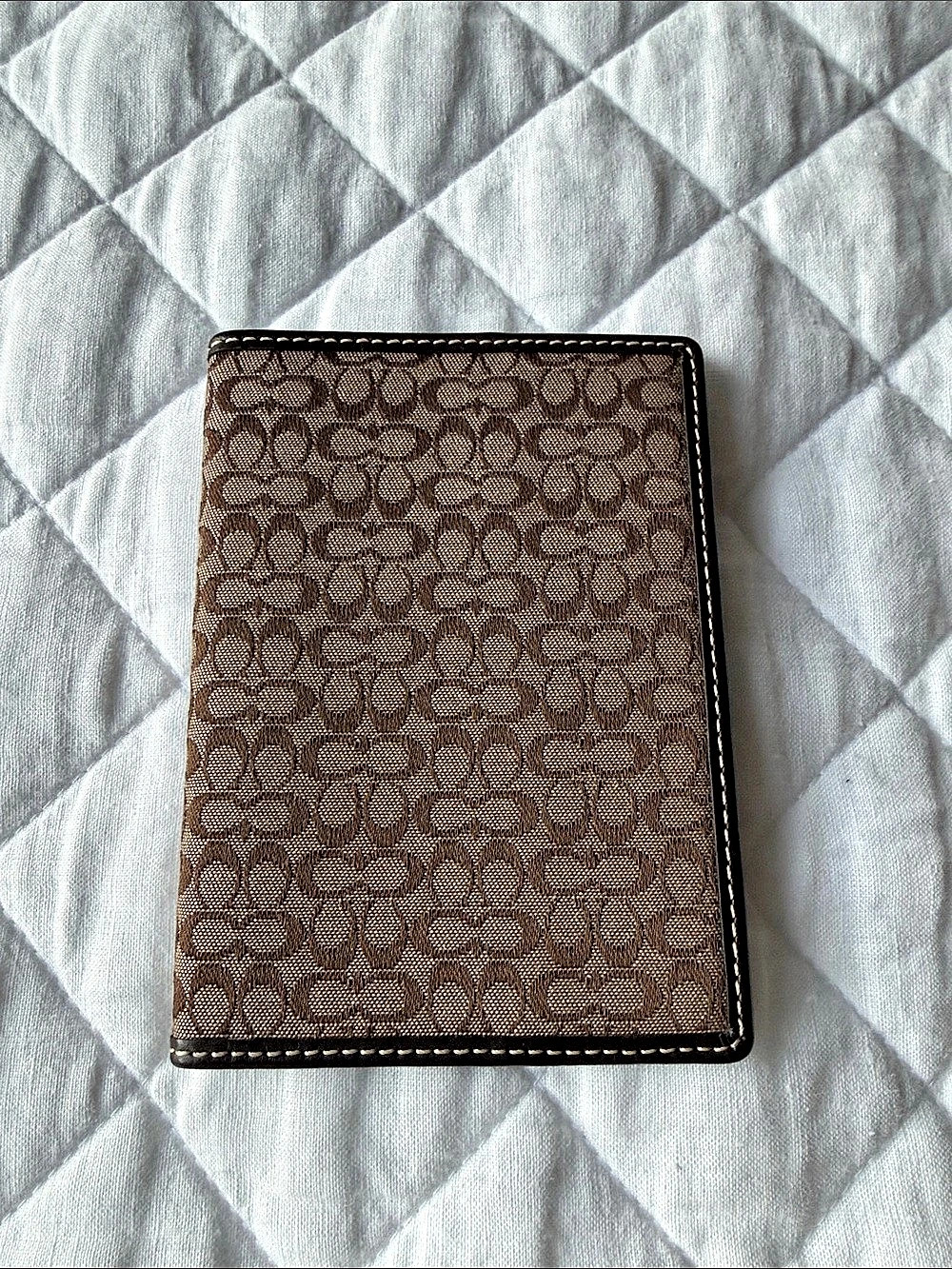 Vintage COACH Signature Passport Case